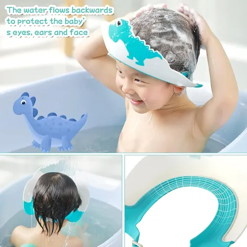 , Gorro De Ducha Para Bebés, Visera De Baño Para Bebés, .