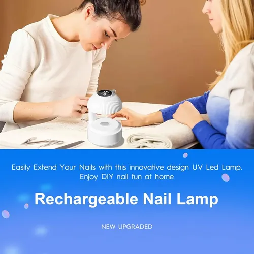 Lámpara Uv Portátil 9w Secado Gel Uñas 5 Leds Usb
