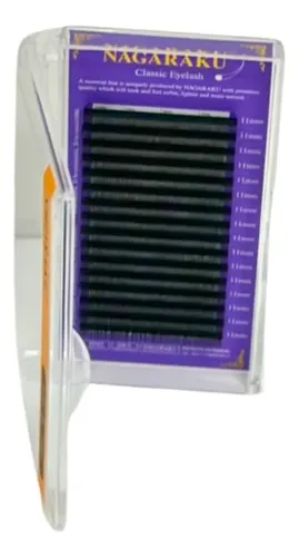 Kit Nagaraku Extensiones De Pestañas Clásicas 0.15 Curva D Largos 11 Al 15 Mm