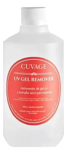 Cuvage Removedor Gel Uv Y Semi Permanente X500ml Manicuria