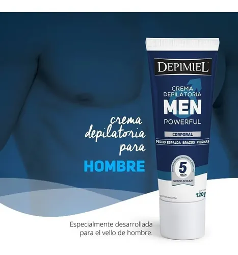 Crema Depilatoria Corporal Hombre X 120 Grs Depimiel