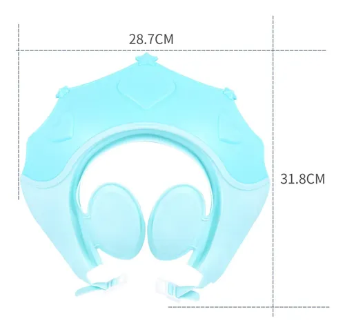 Gorros De Ducha Suaves Ajustables Para Baño, Azul Y Azul, 1,