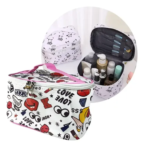 Neceser Porta Cosmeticos Maquillaje Brochas Bolso Estuche Color Veoquiero