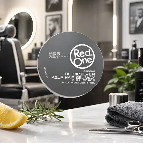 Red One Pomada Mini 50ml Gris Aqua Barberia Maxima Fuerza