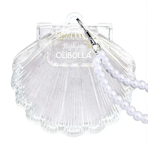 Iluminador Facial Perlado Brillante Con Diseño De Concha 01