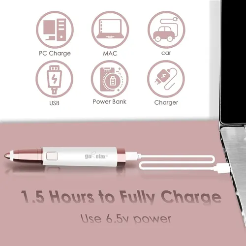 Depiladora Eléctrica Recargable Cejas Y Cara Led