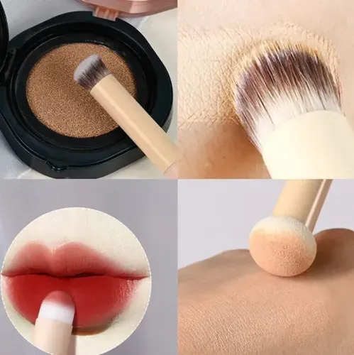 Set Brochas Maquillaje Profesional 3 Piezas Mely Beauty Rosa