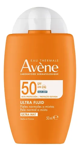 Avene Ultra Fluid Ultra Mat Spf50 Solar Facial Acabado Mate