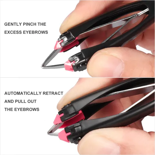 Lurrose Pinzas Automáticas Para Cejas Retráctiles Para Rostr