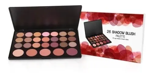 Paleta de Sombras y Rubores Coastal Scents 26 Tonos Rosé Champagne