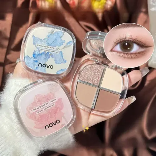 Novo Mini Paleta Sombras 4 Colores Eyeshadows Korean Style