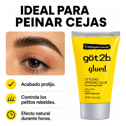 Gel Got2b Fijador Pelo Cejas Schwarzkopf Glued Pack X2