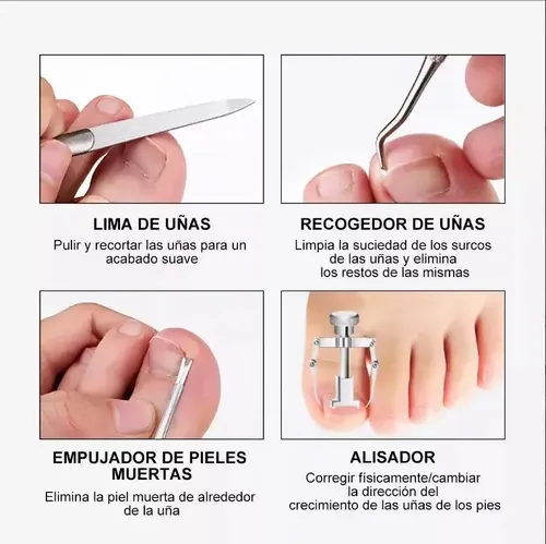 Pedicure Set De Manicure Profesional Cortar Uñas Encarnadas