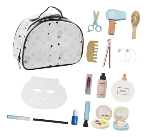 Kit De Maquillaje De Madera Para Regalos Con Bolsa De Cosmét
