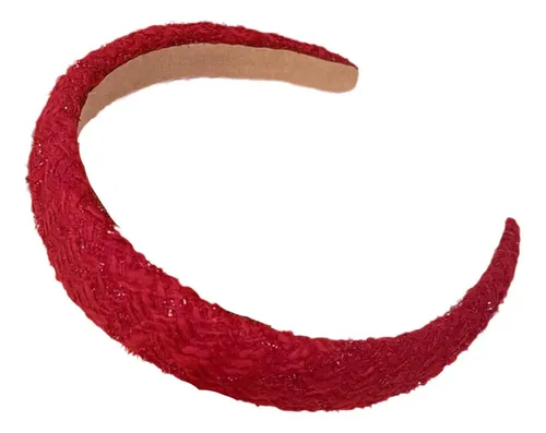 Diadema Roja Brillante Para El Pelo Como Accesorio &sc
