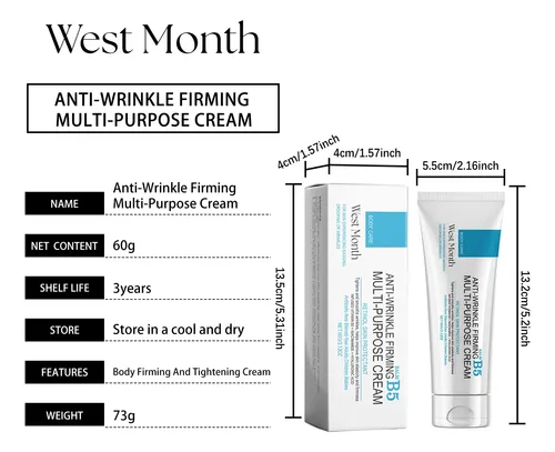 Crema Corporal West Month B5  Crema Antiarrugas Y Reafirman