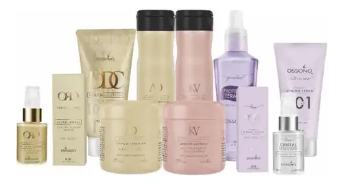 Combo Completo Ideal Peluquerías Argan Keratina Lino Ossono