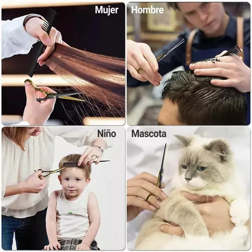 Kits De Peluquería Profesional De Acero Inoxidable, 11 Unida