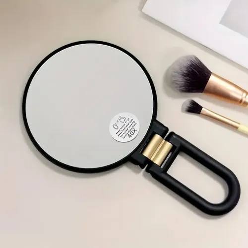 Espejo De Aumento 30x Redondo Plegable Para Maquillaje Portátil