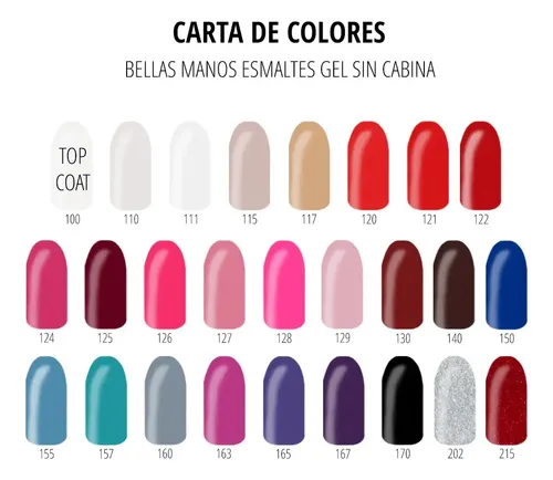 Esmalte Gel Sin Cabina N°215 X 14 Ml – Bellas Manos Rojo