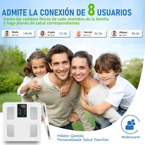 Bascula Digital Inteligente Corporal 8 Electrodos Bluetooth