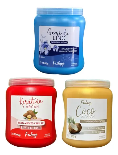 Frilayp Tratamiento Coco + Semi Di Lino+  Keratina Y Arg 1kg