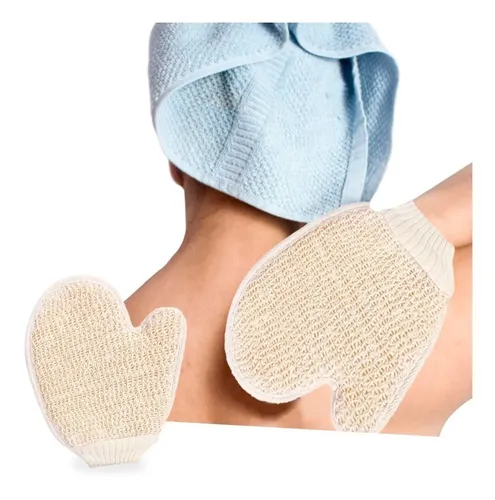 Guante Exfoliante Sisal Corporal Esponja Baño Cuerpo Masajes