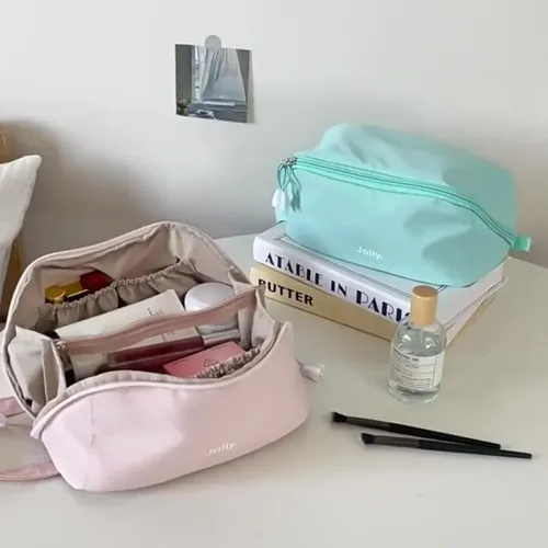 Estuche Cosmético Simple Para Maquillaje Mujer Con Varias Ca