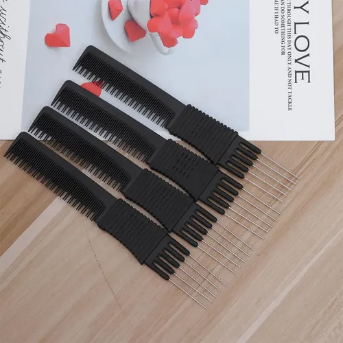 Peine Profesional For Cabello De Acero Y Carbono 6pieza Y