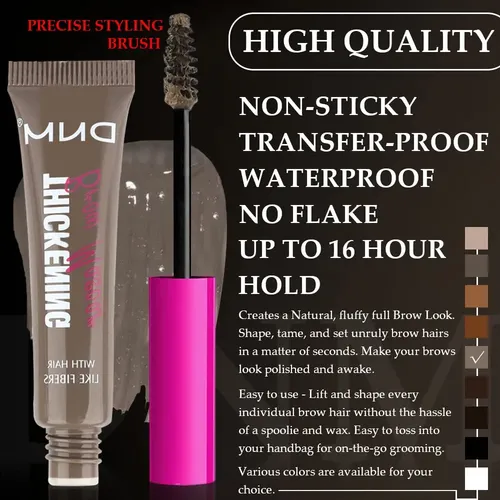 Gel Para Cejas Bingbrush Voluminizador Teñido 2 Unidades Mar