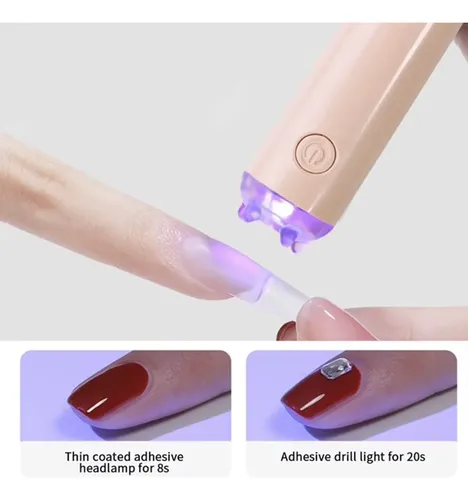 Mini Secador Uñas Mano Led Uv Portátil Usb Recargable Gel