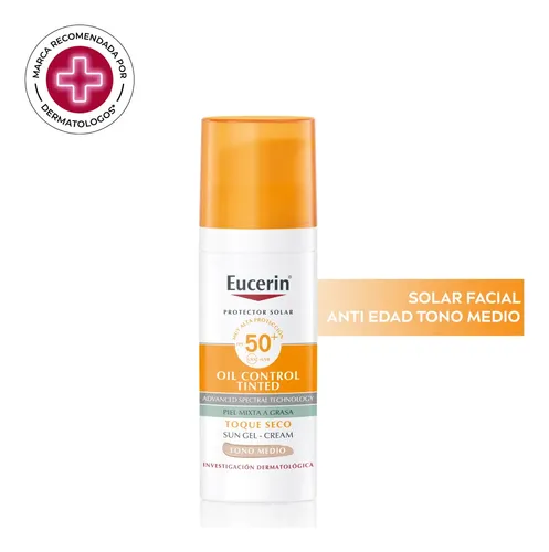 Protector Solar Eucerin Sun Fps50 Cc Cream Con Color X 50ml