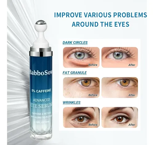 Corrector De Ojeras Masculino Con Rodillo Frío 360°