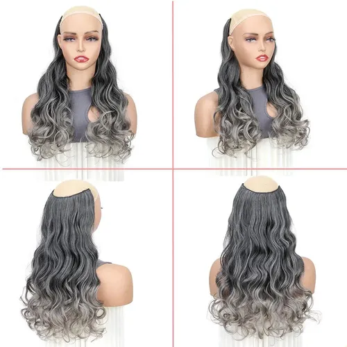 Peluca De Extensión De Cabello Rizado Ondulado Sin Costuras