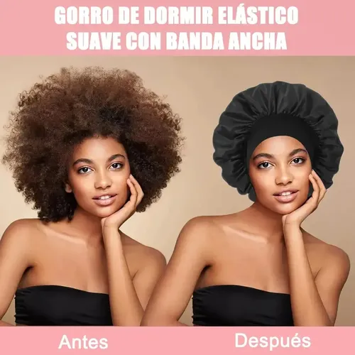 Pack Ondulador Sin Calor Negro, Kit Con Varilla, Gorro Y