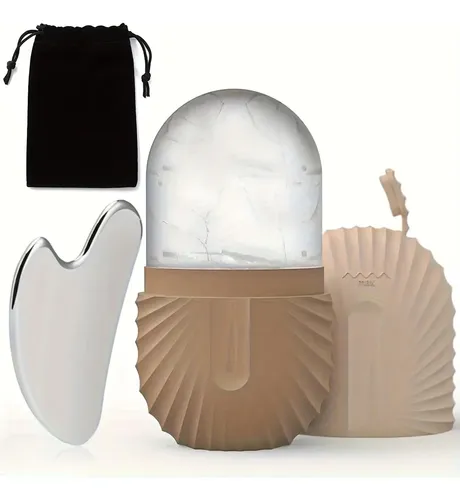 Set De Paños Faciales Reutilizables De Acero Inoxidable Y Ac Khaki Set