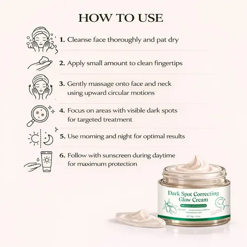Crema Facial Aclaradora De Manchas Y Brillo 50g