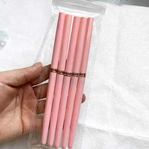 Set 5 Pinceles Nail Art Liner Detalle Uñas 5pcs -pink