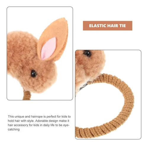 2 Paquetes De Diademas Con Pompones De Conejito Para Cabello