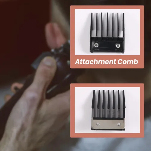 Set De 4 Peines Con Guía Metálica Para Cortes De Cabello