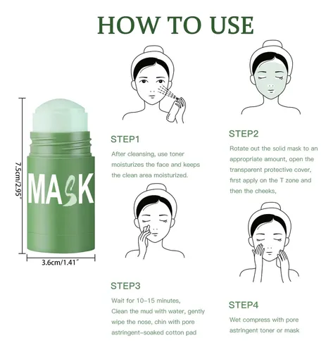 Mascarilla En Barra De Té Verde Limpieza Facial 1 Pc 2026