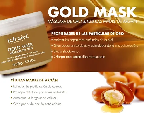 Mascarilla Antiage Oro Y Celulas Madres De Argan Idraet Pote