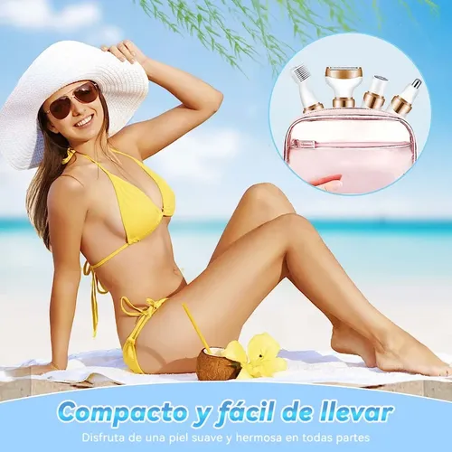 Depiladora Eléctrica Y Afeitadora Recargable 4 En 1