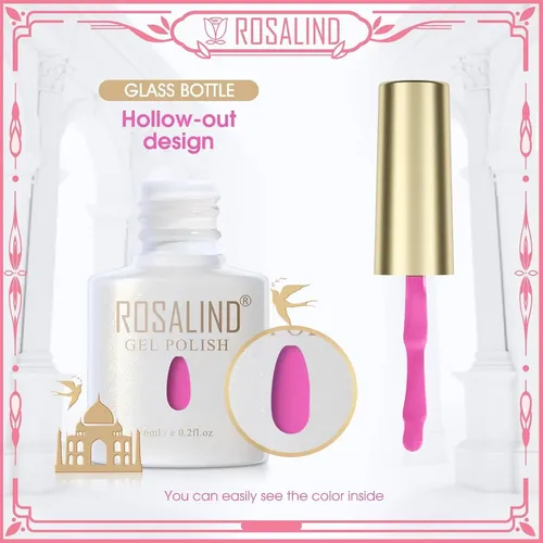 Conjunto De Gel Uv Rosalind 30 Piezas Con Base Y Top Coat