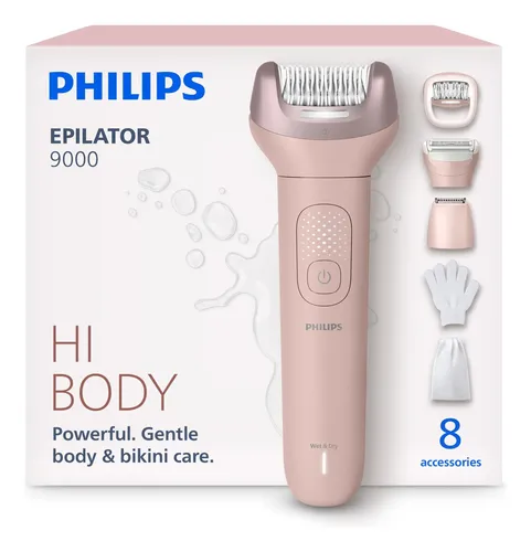 Philips Depiladora Serie 9000 Bre717/00 Eléctrica Inalámbr