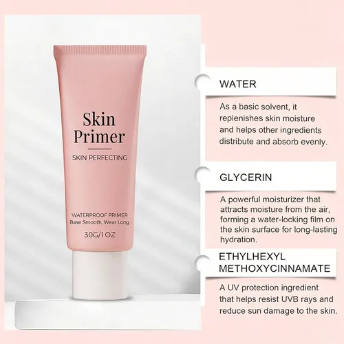 Prebase Facial Suavizante: Base Hidratante Con Color Para Im