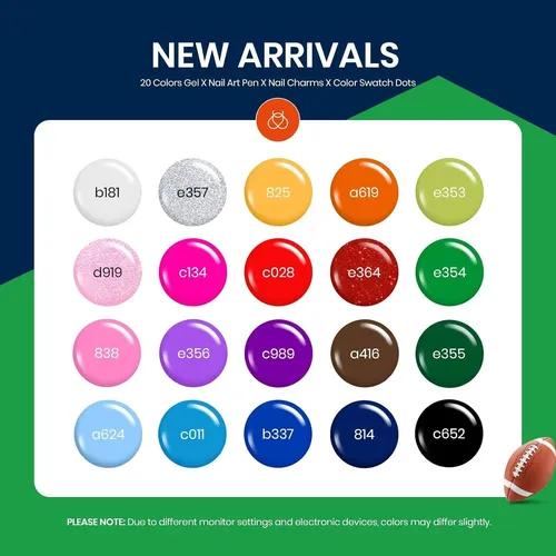 Set De Esmalte En Gel Beetles Blokecore 20 Colores Para