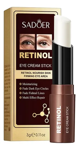Crema De Ojos En Barra Con Retinol Sadoer, Antiojeras, Reafi