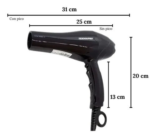 Secador De Pelo Profesional Teknikpro 5000 Full Technology