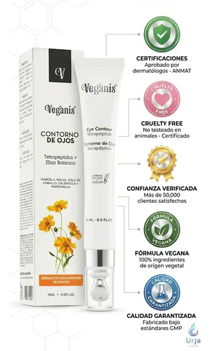 Veganis Contorno Ojos Antiedad 15 Ml Día/noche